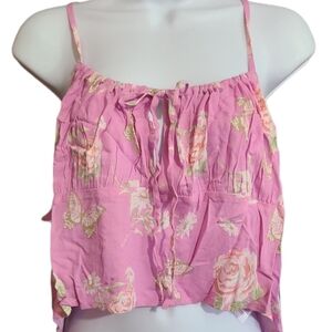 BP NEW smocked back purple spaghetti strap tank 2X